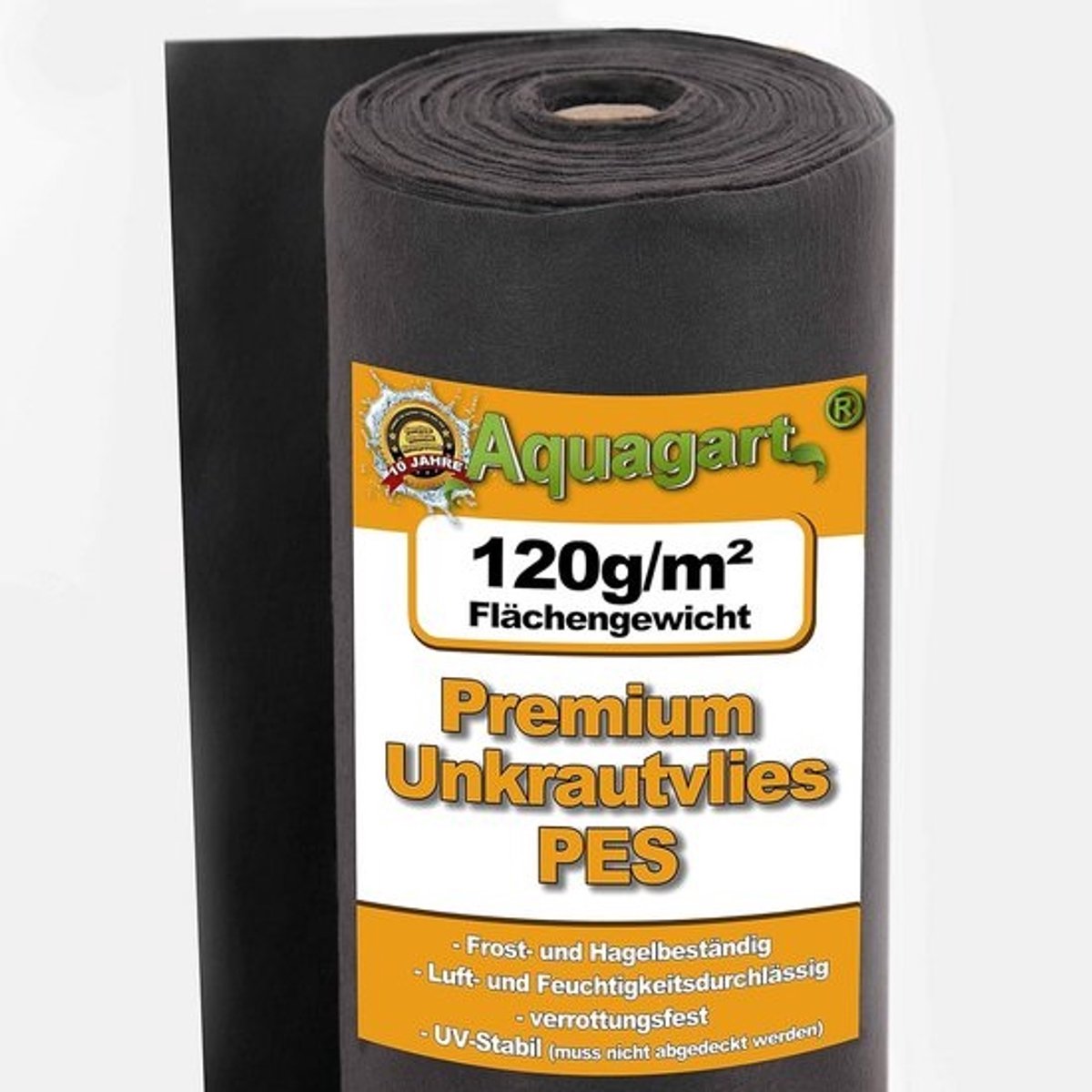 Tuinvlies 25m² Weedvlies Gronddoek 120g/m² Zwart (1 Meter Breed)