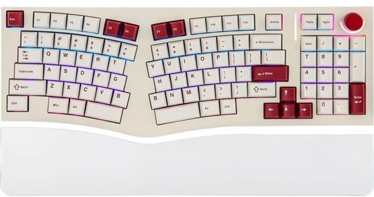 Ergonomisch Mechanisch Toetsenbord 98-Toetsen VIA Programmeerbaar Hot Swappable USB-C RGB