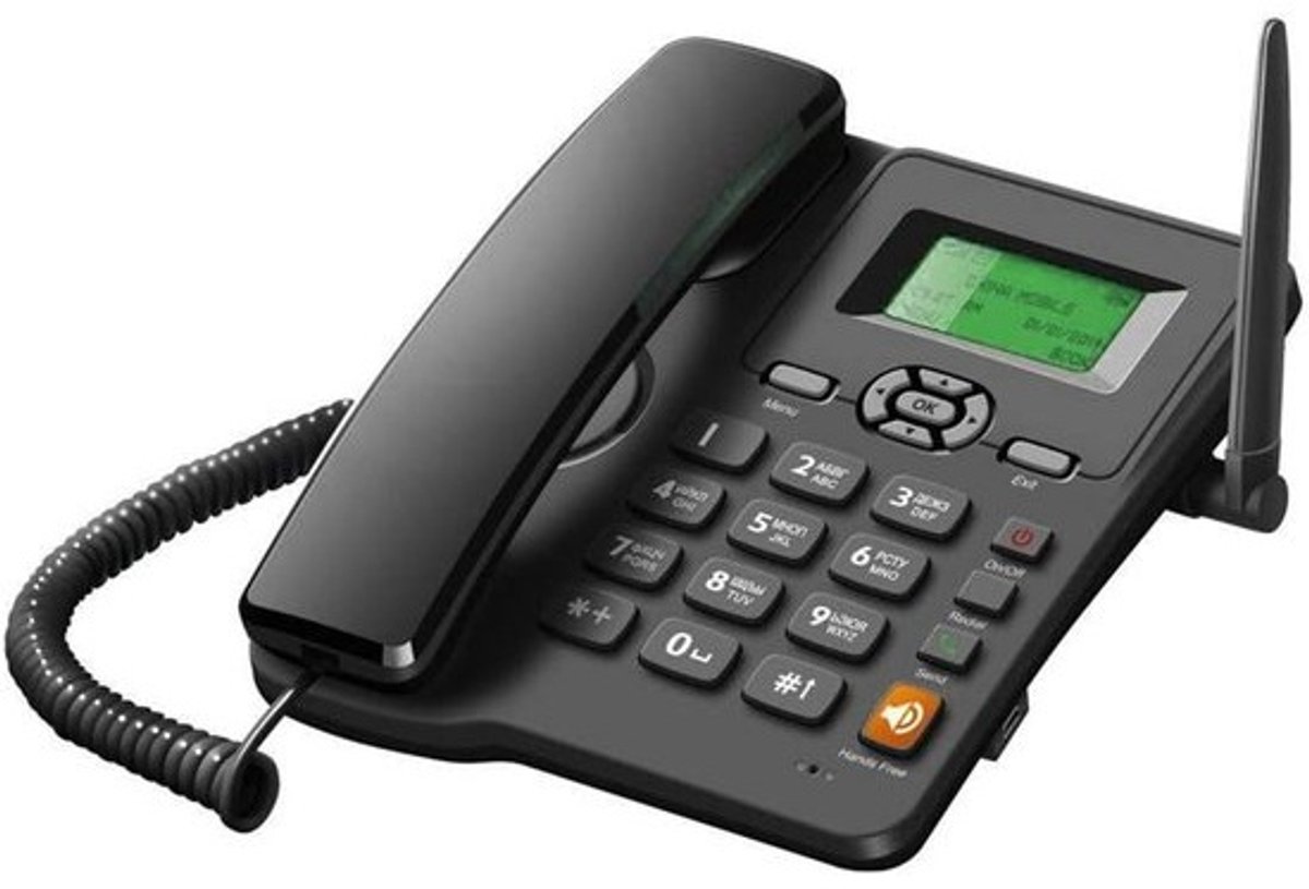 Draadloze GSM Telefoon Desktop met Dual SIM Kaart Slot en Externe Antenne