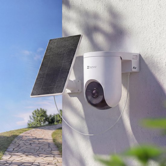 EZVIZ HB8 Lite 2K+ met Zonnepaneel - Draadloze Buitencamera - 360° Pan & Tilt - AI Mens- & Voertuigdetectie - Kleur Nachtzicht - Werkt met Google Assistant & Alexa van EZVIZ — afbeelding 4