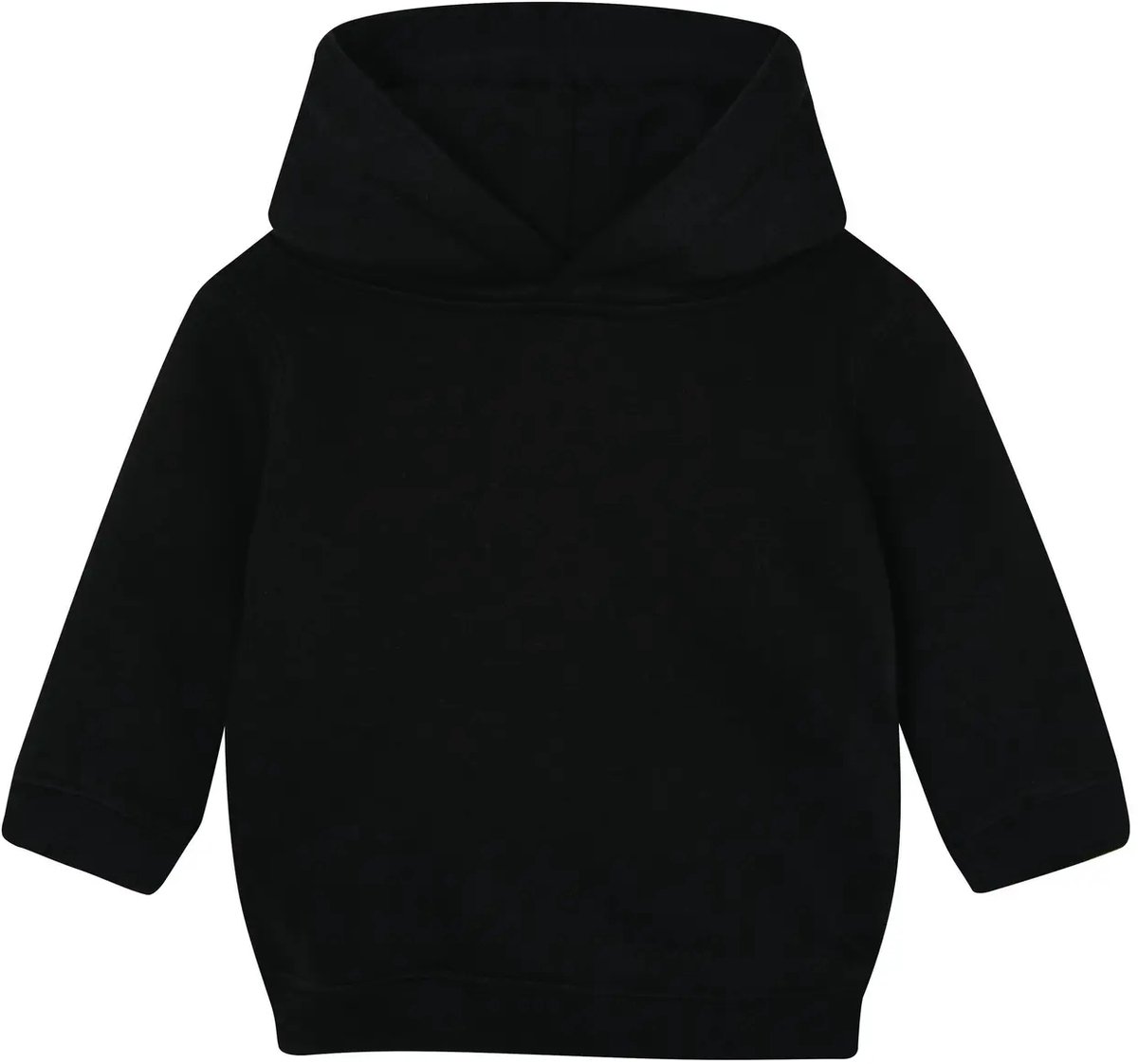 Babybugz Baby Essential Hoodie BZ63 - Black - 6-12 Monate