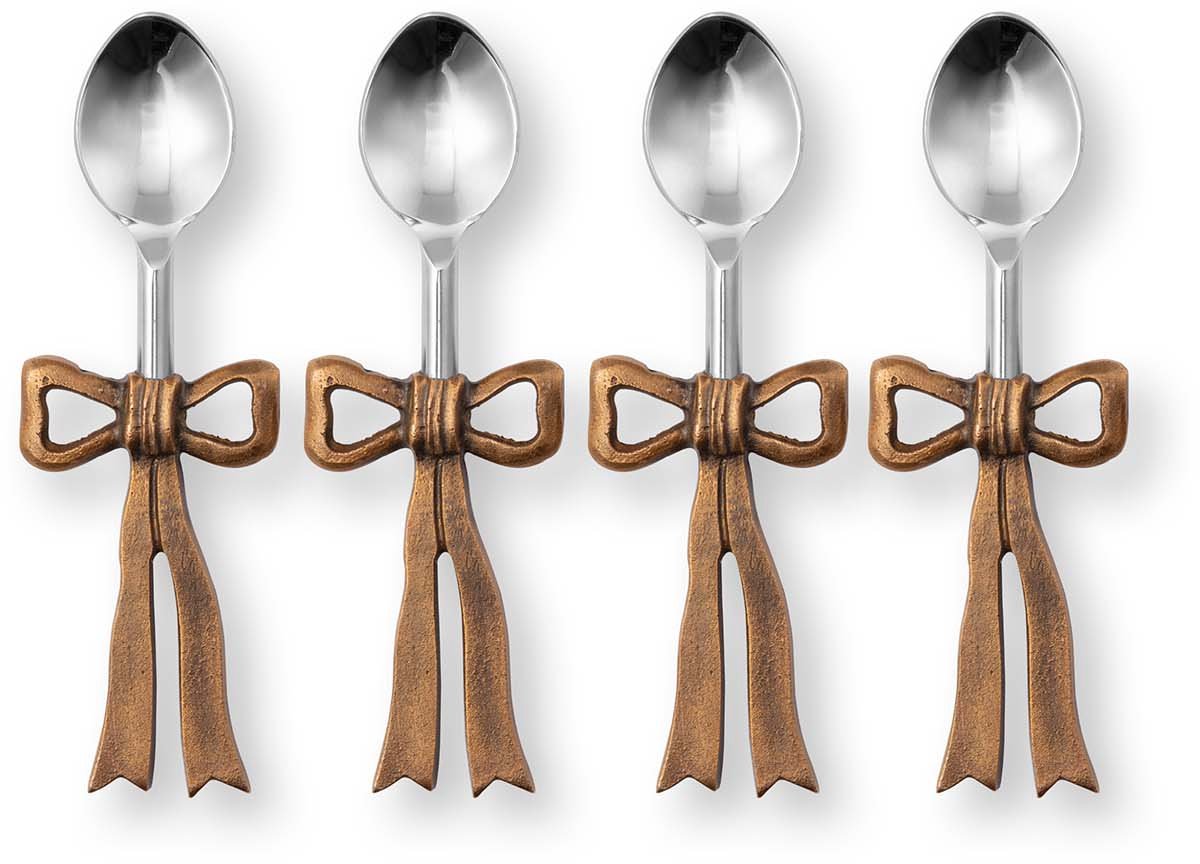 vtwonen - Theelepels - Lepels - Metaal - Goud - 14 cm - Set van 4