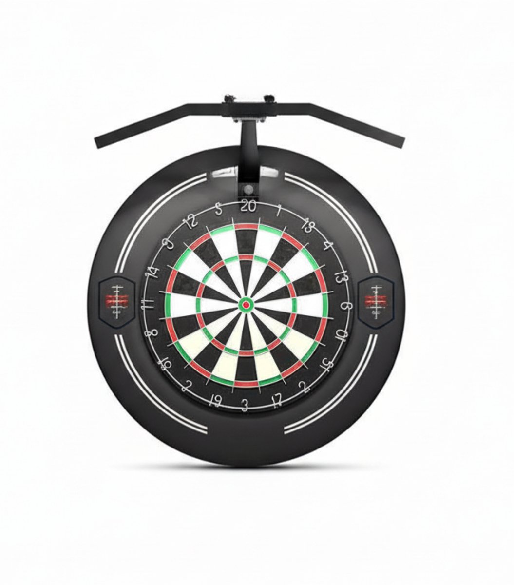 Ploutos® Dartbord Verlichting - LED Dartboard Lighting - Surround Ring - Universal Dartboard Lighting - Zwart - ‎51cm x 51cm x 17cm