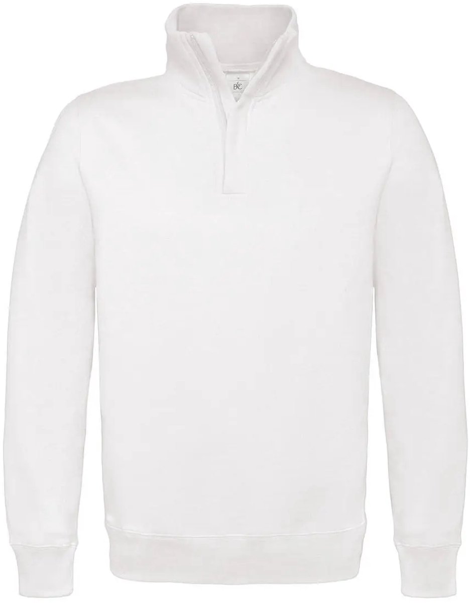 Katoenen sweatshirt met 1/4 rits B&C ID.004