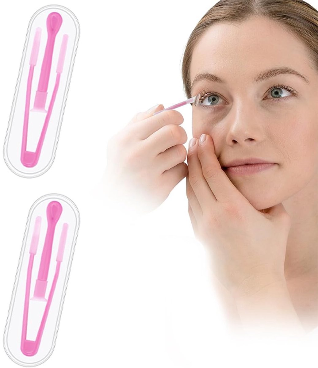 Dailygoods- Contactlenzen Verwijderingsset - Pincet - Zuignap - Kunststof - Siliconen - Veilig en duurzaam - Lenzenverwijderaar
