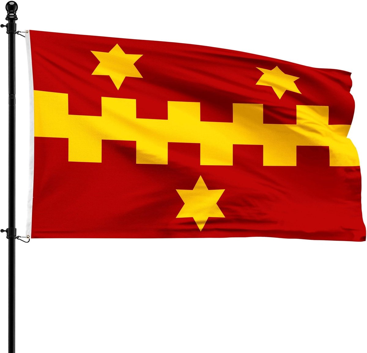 Dailygoods - Gemeente Vleteren Vlag - Hoge Kwaliteit, 90 x 150 cm