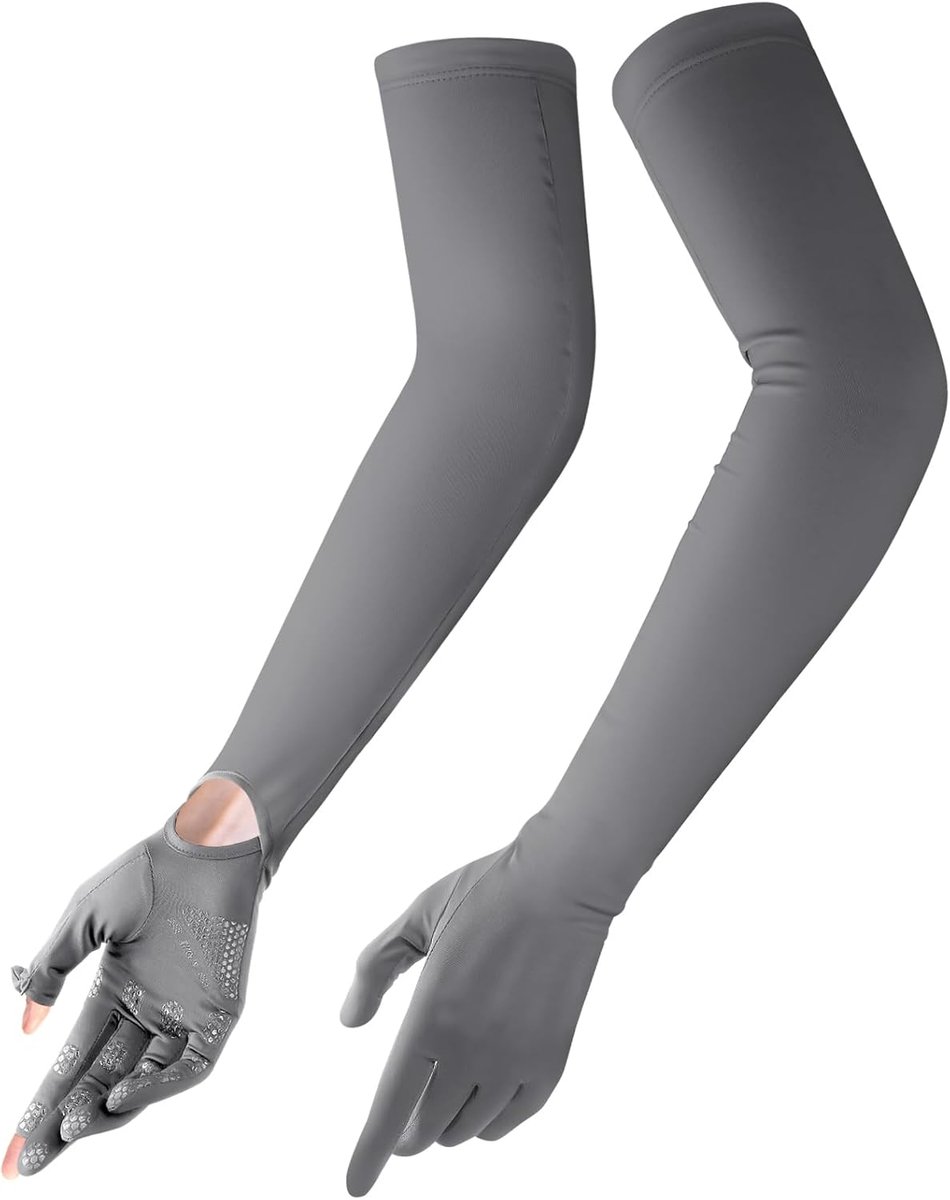 Handschoenen, ademend, anti-uv, dames, antislip, armmouwen voor autorijden, fietsen, wandelen, vissen