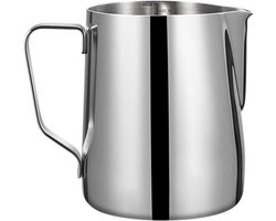 Melkopschuimkan - Koffiezet Accessoire - Barista Kwaliteit - Druppelvrije Tuit - 600ml - Gepolijst