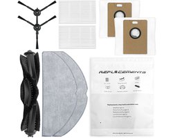 Replacements onderdelen set voor TP-Link Tapo RV30 Max Plus & RV20 Max Plus – Hoofdborstel, Zijborstels, HEPA Filters, Dweilpads & stofzakken (9-delig)