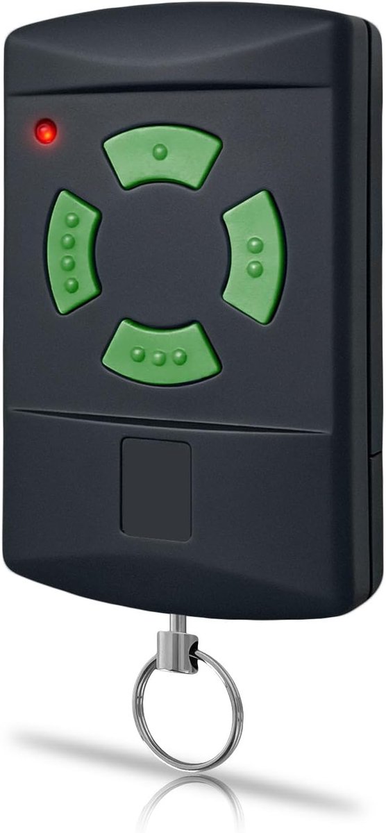 HSM4 26.975MHz 1 stuk universele afstandsbediening vervanging groene knop 4 kanalen voor Hörmann garagedeuropener compatibel met HSM4-26.975, HSM2, HS2, DH01, HM02 26.975 garagedeur