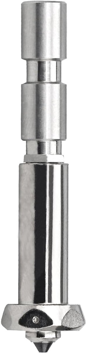 1 x Kobra 3 MAX geïntegreerd mondstuk met gehard stalen spuitmond, hoge doorstroming, compatibel met Anycubic Kobra 3 Max, Kobra 3 Max Combo 3D-printer print hotend reserveaccessoires (0,4 mm)