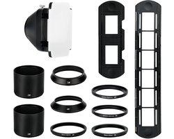 Slide & Film Remake, Met 1 x 35mm Slide Mount Houder, 1 Strip Film Houder en DSLR Barrael Lens Adapter voor Negatief Kopiëren, Negatieve Filmscanner voor Nikon D850 ES-2