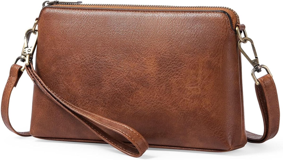 SnelShoppen - Dames Schoudertas, Crossbody Tas voor Mobiele Telefoon, Handtas met Kaartsleuven, Verstelbare Afneembare Schouderriem, Ideaal voor Feest