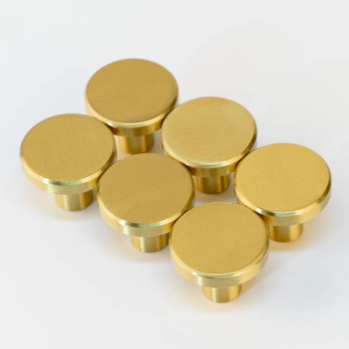 Pure Solid Brass Gouden Kastdeurgrepen en Ladesleutels voor Keuken en Kledingkast - Ronde Handgrepen en Jassenhaak