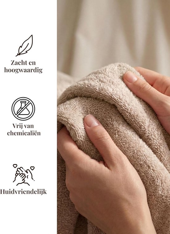 Badjas Extra Lang met Capuchon - 100% Katoen Badstof 380 g/m² - Sauna & Spa Ochtendjas, Enkel Lengte, Zacht en Absorberend, Maten S–XXL — afbeelding 3