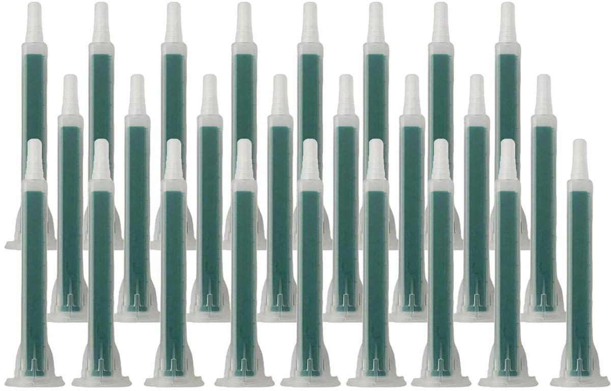 25 Stuks Static Mixing Nozzles voor 2K Lijm, Mengtubes en Mengpunten voor Plastic Hechting