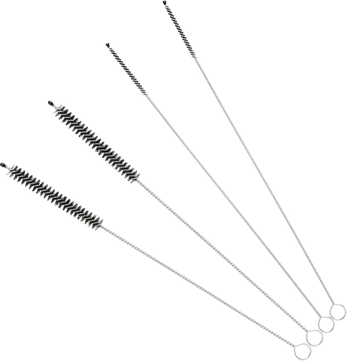 4 stuks reinigingsborstels voor rietjes, buisborstel, reinigingsborstel, volautomatische koffiemachine, 3 mm en 7 mm diameter, compatibel met Miele, Jura, Siemens, Krups, Saeco, Melitta,