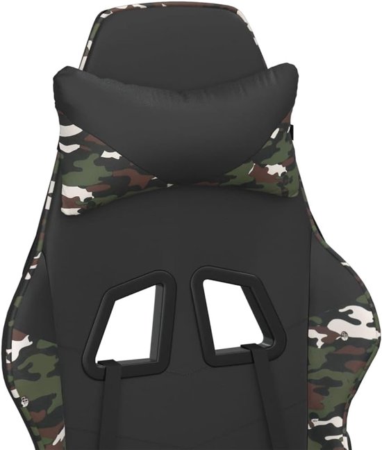 Gaming Stoel - Racestoel Computerstoel - Comfortabel Gamen - Verstelbare Rugleuning Voetensteun - 66 x 56 x 131 cm — afbeelding 5