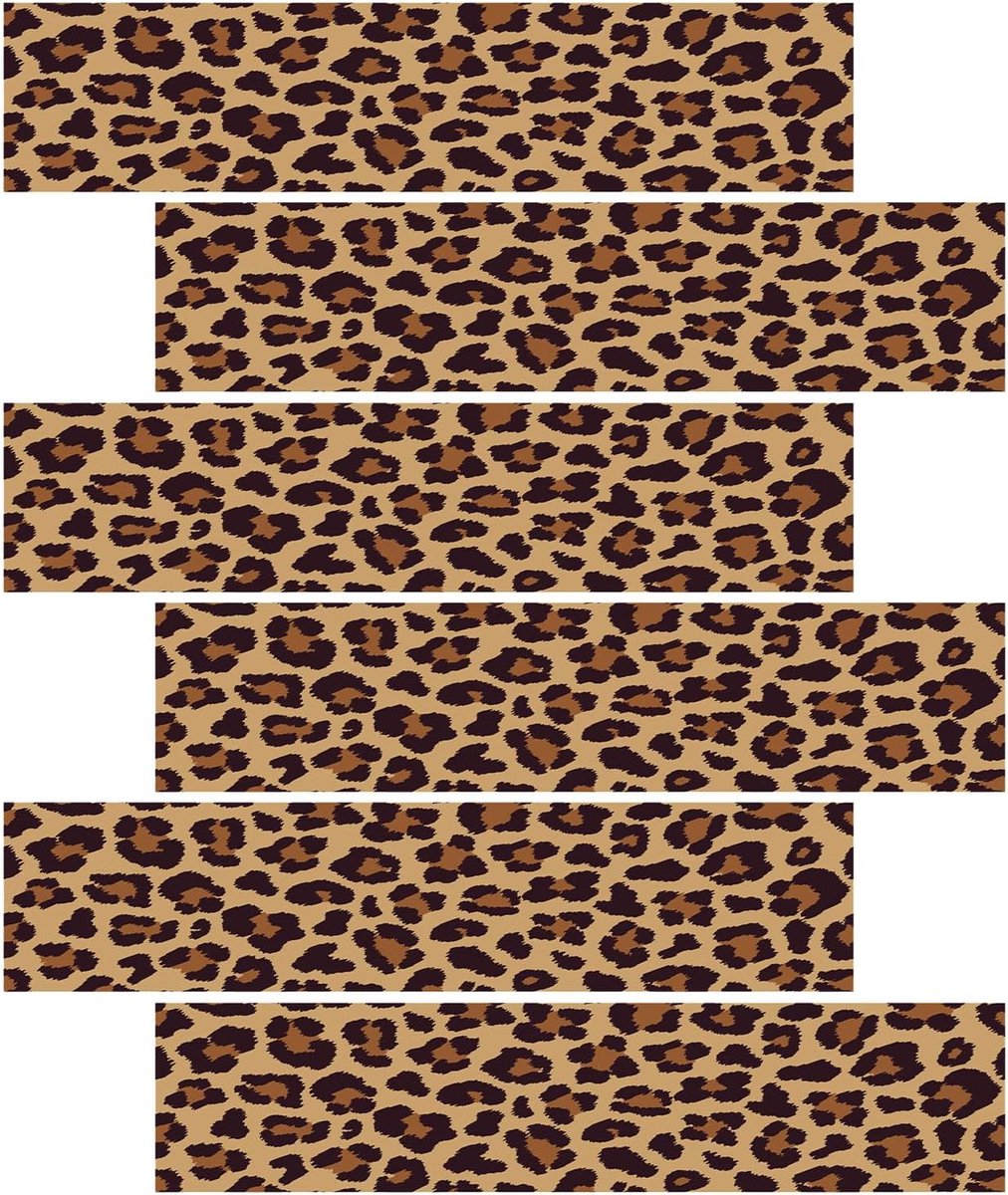 Eetbare Taartranden met Luipaardprint, Rijstpapier met Cheetahpatroon Taartversiering voor de Zijkant Een Verjaardagsfeest voor Vrouwen
