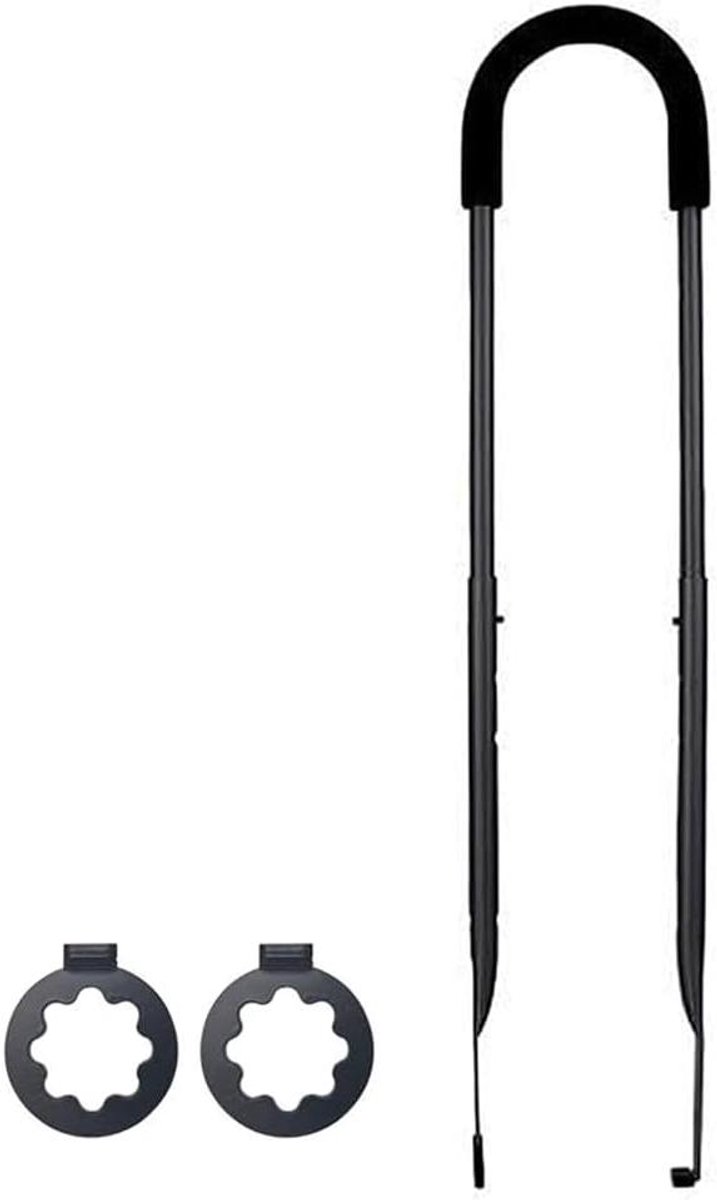 Fiets Trainingshandvat Duwstang Kinderfiets Balans Leren In Hoogte Verstelbaar 43 cm Lengte Zwart