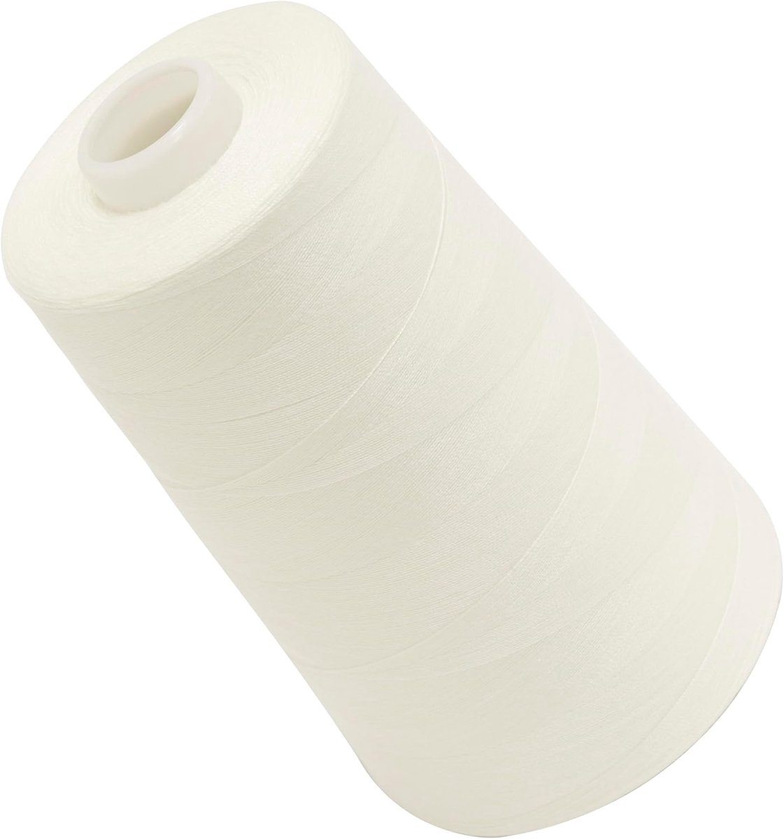 - C72342 - Naaigarenconus 120 (40/2) 4000 m - van polyester - confectie, kortom, garen, koord, naaien, kleding, draad - kleur wit - sneeuwwit