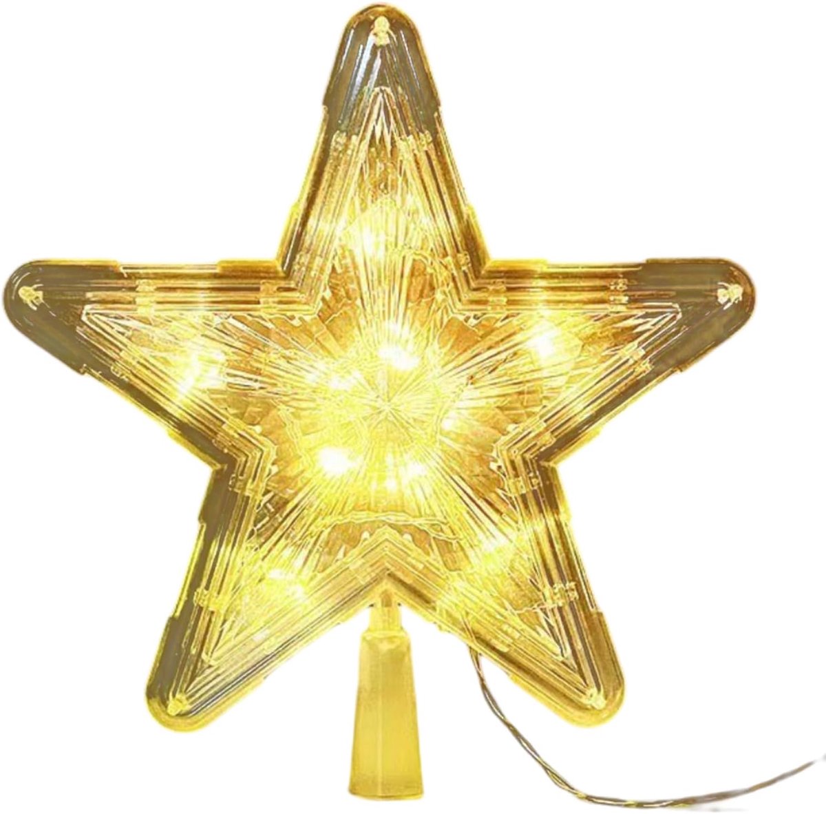 Topper, Kerstboompiek, Punt Voor Kerstboom, Kerstboomdecoraties Voor Kerstmis, Nieuwjaar, Feestelijke Decoraties, Glitter Ster Ornamenten Voor Vakantie Ornament Or Home Decor