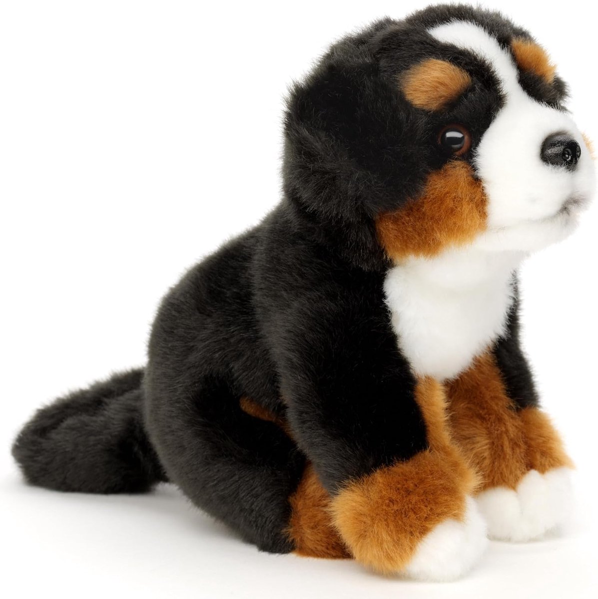 - Berner Sennenhond puppy, zittend - 15 cm (hoogte) - pluche hond, huisdier - pluche dier, knuffeldier