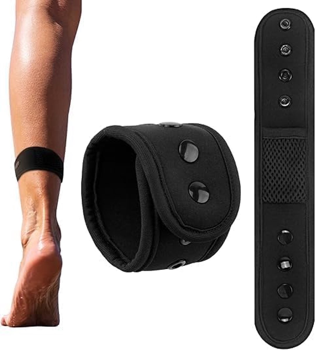 enkelband voor fitness-stappenteller, enkelgewricht voor dames en heren, compatibel met Fitbit Flex 2/One/Zip/Charge 2 3/Alta HR of Garmin Vivofit/2/3/4/JR fitnesstracker.