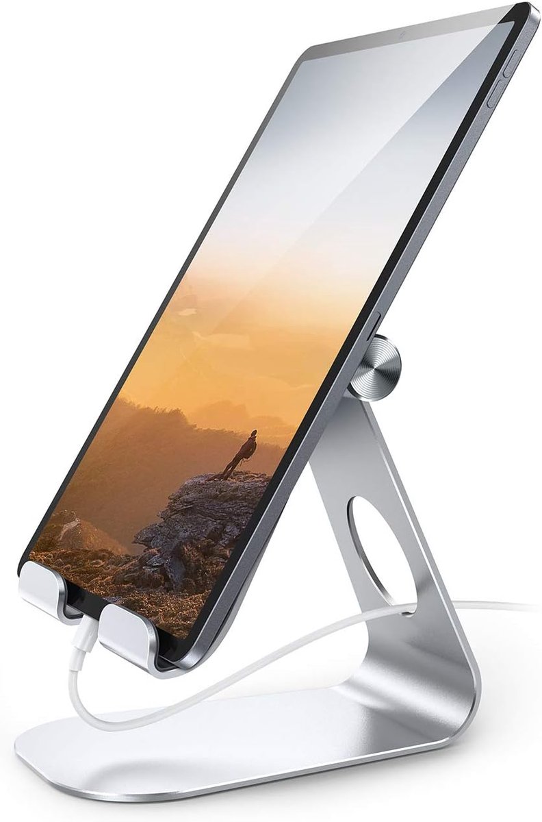 Verstelbare Tabletstandaard, Tablethouder - Universele houder, dock voor 2024 iPad Pro 9,7/10,5/11/12,9, iPad Air/Mini 6/5/4, Samsung Tab en tablets van 4,7-13 inch