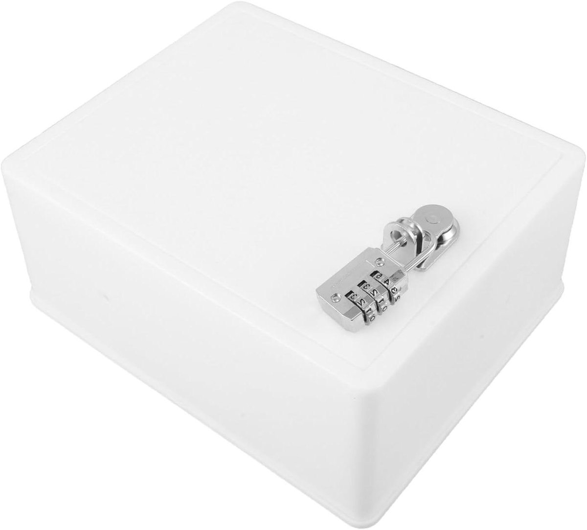 Wandmontage Brievenbus - Pakketkluis Buiten - Veilige Post Opslag - Combinatiehangslot - 25x20x4cm - Wit