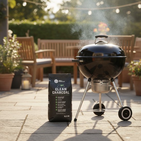 Grill Fanatics Houtskool / Charcoal Clean - 9.5 KG - Smokeless van Grill Fanatics — afbeelding 2