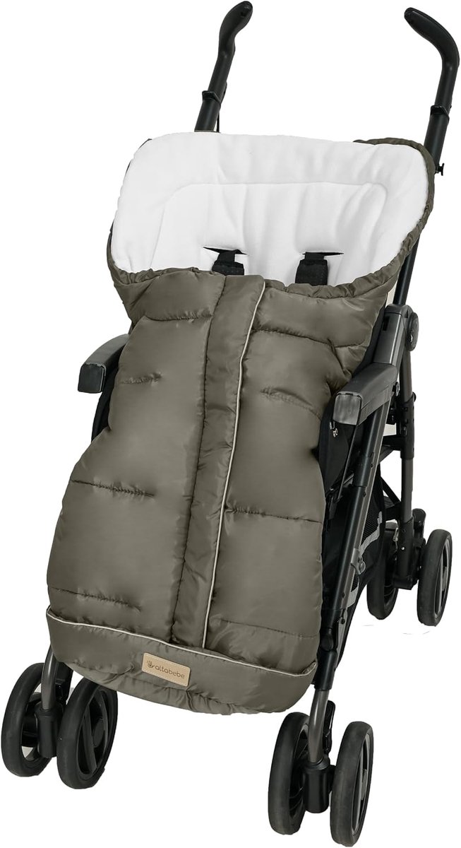 Universele Voetenzak - Kinderwagen Accessoire - Warm Blijven - Waterafstotend Fleece - 90 x 45 cm - Graniet-Whitewash van Universele — afbeelding 2