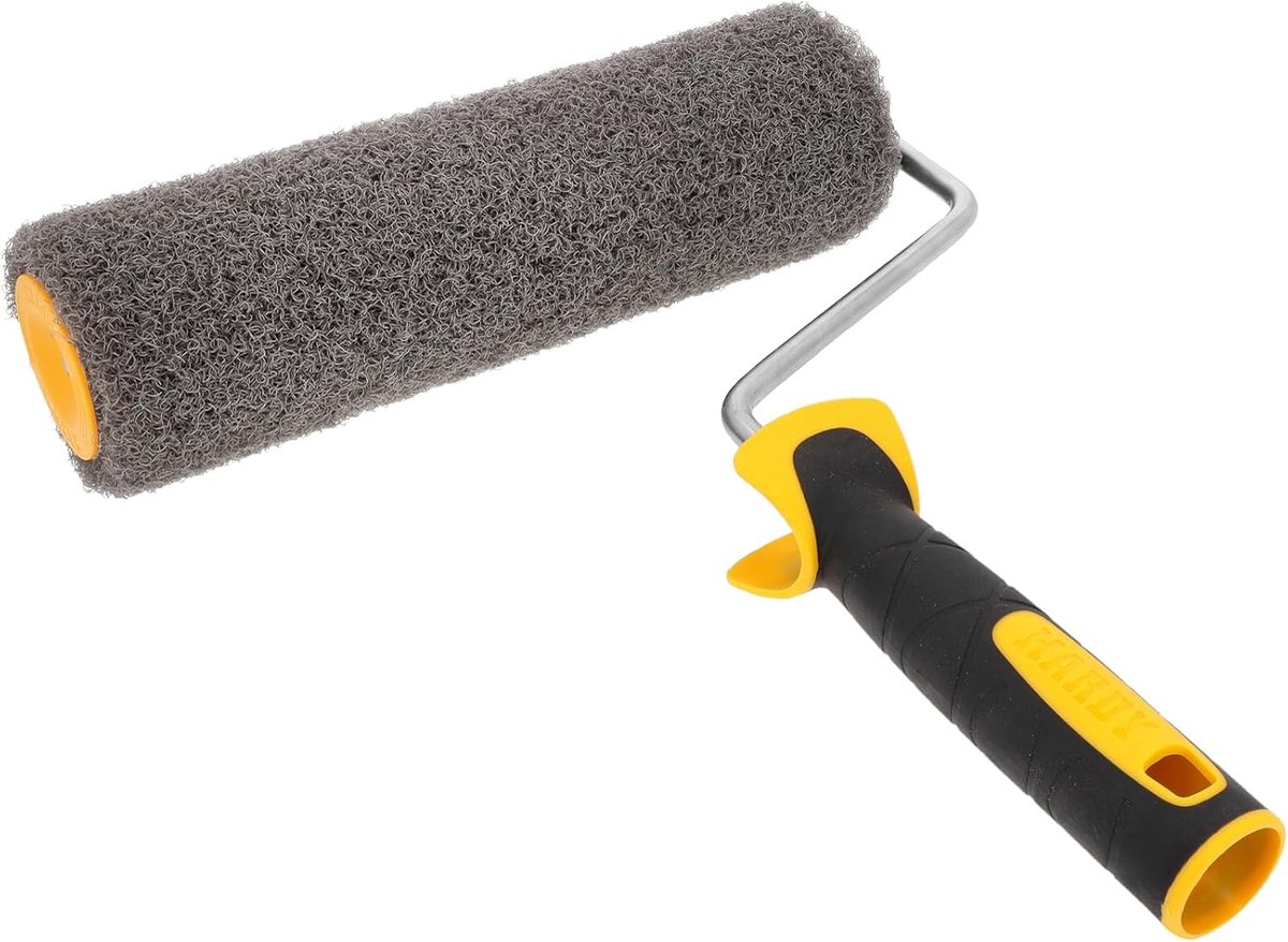 SnelShoppen - Roller voor plamuurmassa 18 cm met handvat, ideaal voor aanbrengen van plamuurmassa en pleisterwerk, perfect voor muur en plafond
