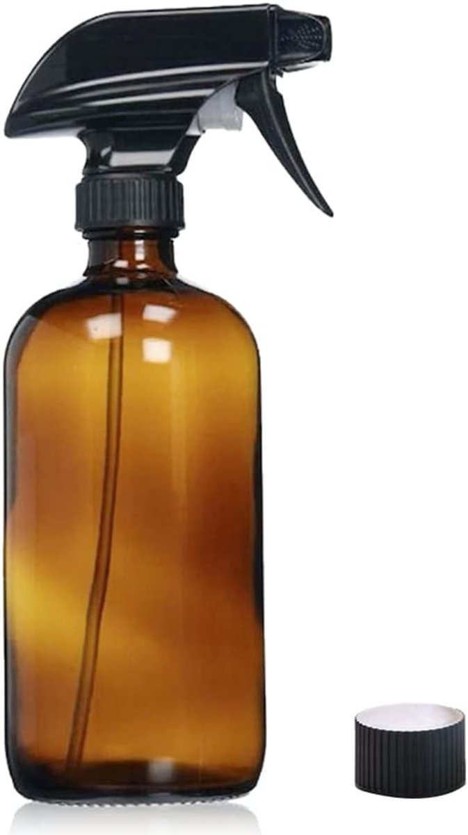 amberkleurige glazen spuitfles spuitfles herbruikbare lege spuitfles amber glas spuitfles sproeifles trigger sproeier spuit trigger spuit trekker (1000 ml)