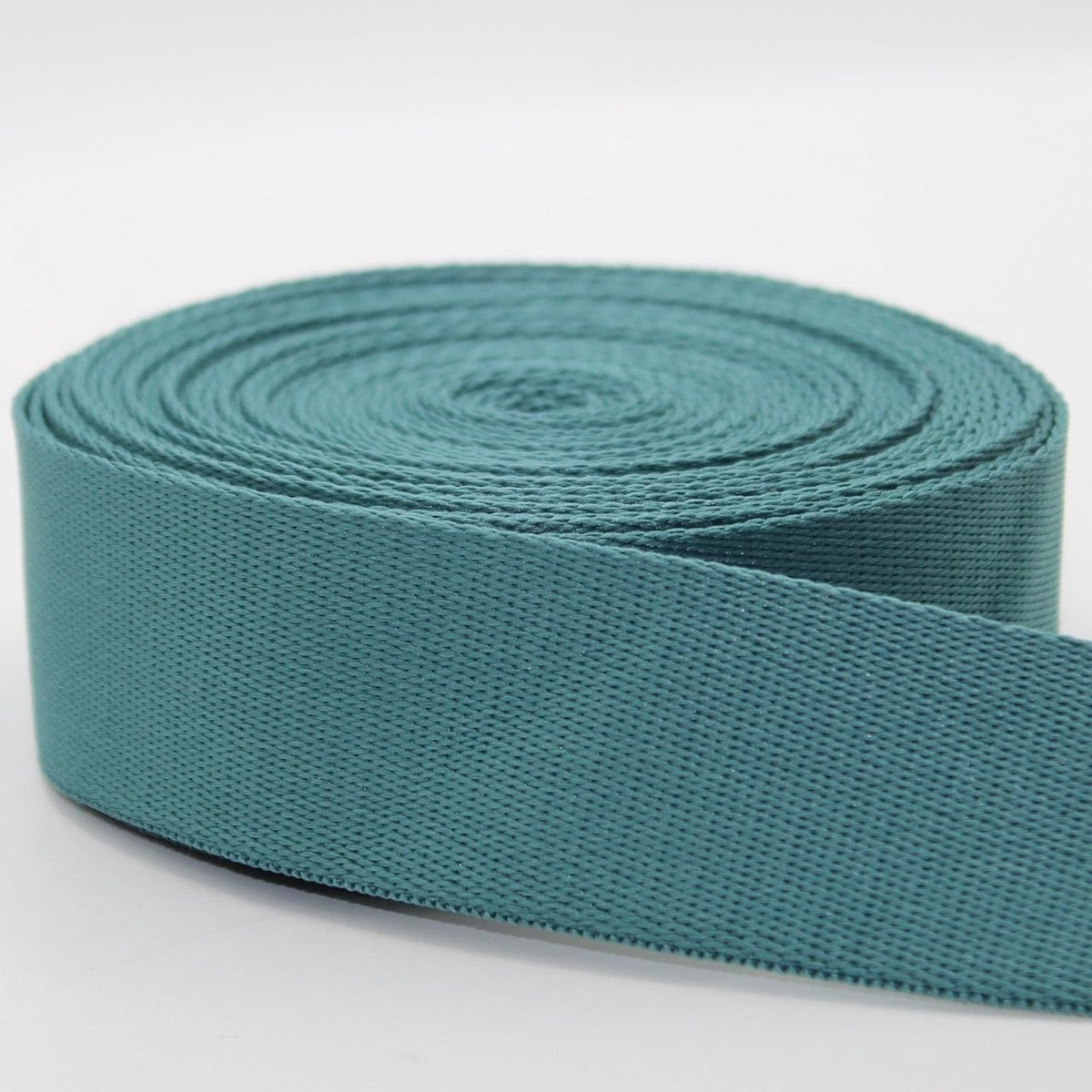 5 meter premium riem van polyester, klassieke stijl, zacht, glanzend, voor tassen, schouderriem, lederwaren, eendenblauw 212 40 mm