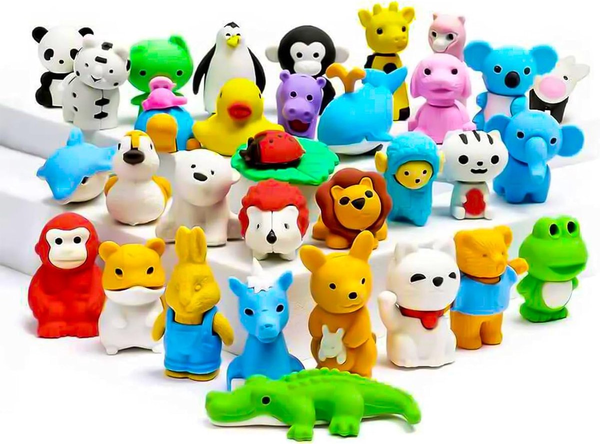 Gummen Set - 32 Stukken Voor Kinderen en Dierentuindieren - Kleurrijke Feestartikelen