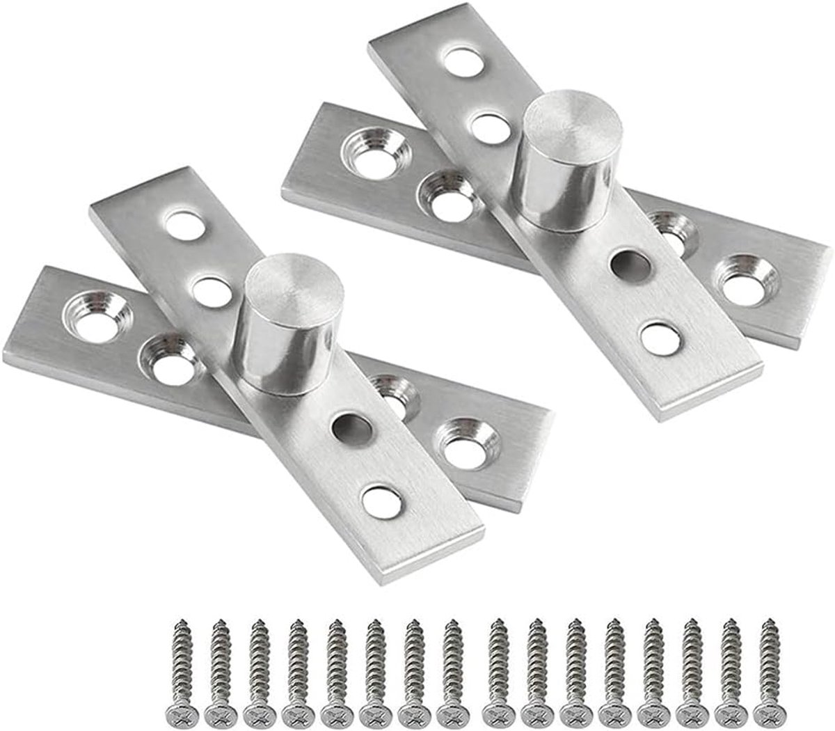 Scharnieren, roestvrijstalen rotatie verborgen deur middenas draai-scharnieren, heavy duty verborgen roterende scharnieren (75 x 17 mm)
