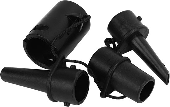 Luchtpompmondstukken - Klepadapter - Opblaasbare objecten - 3 Verschillende Maten - 7.98 x 5.99 x 3 cm - Zwart — afbeelding 5