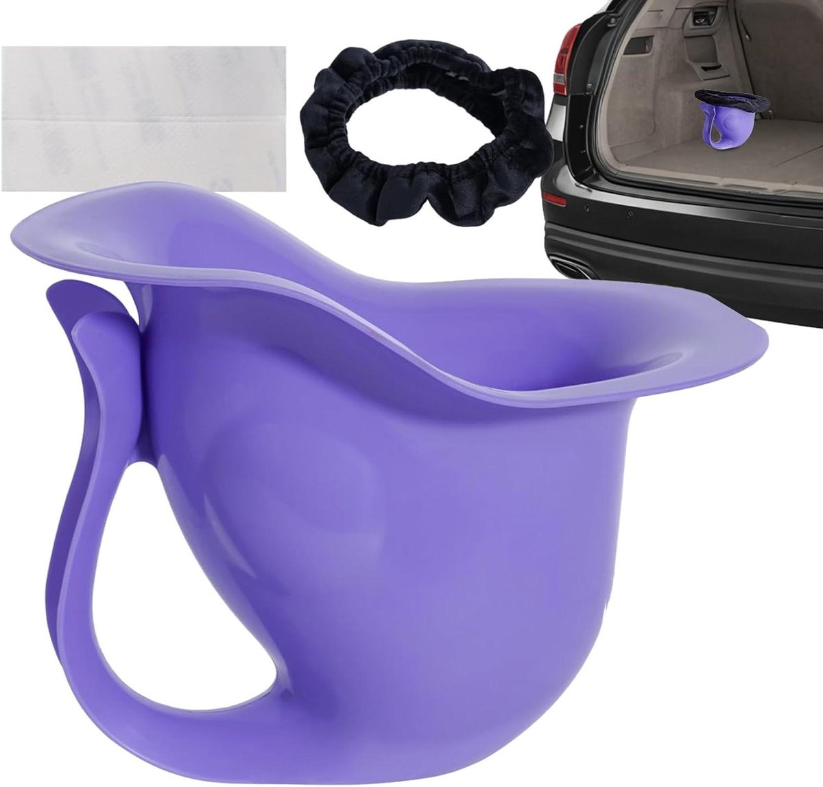Kinder Potje - Draagbaar Toilet - Zindelijkheidstraining - Antislip Onderkant - 15.6 x 18.7 cm - Paars