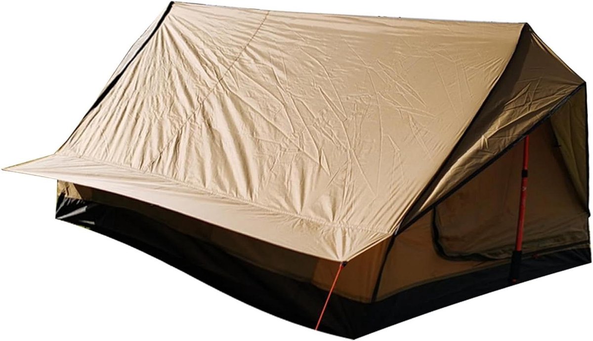 Outdoor Tent - Kampeertent Wandel - Kamperen en Hiken - Lichtgewicht en Weerbestendig - 1-2 Personen - Bruin
