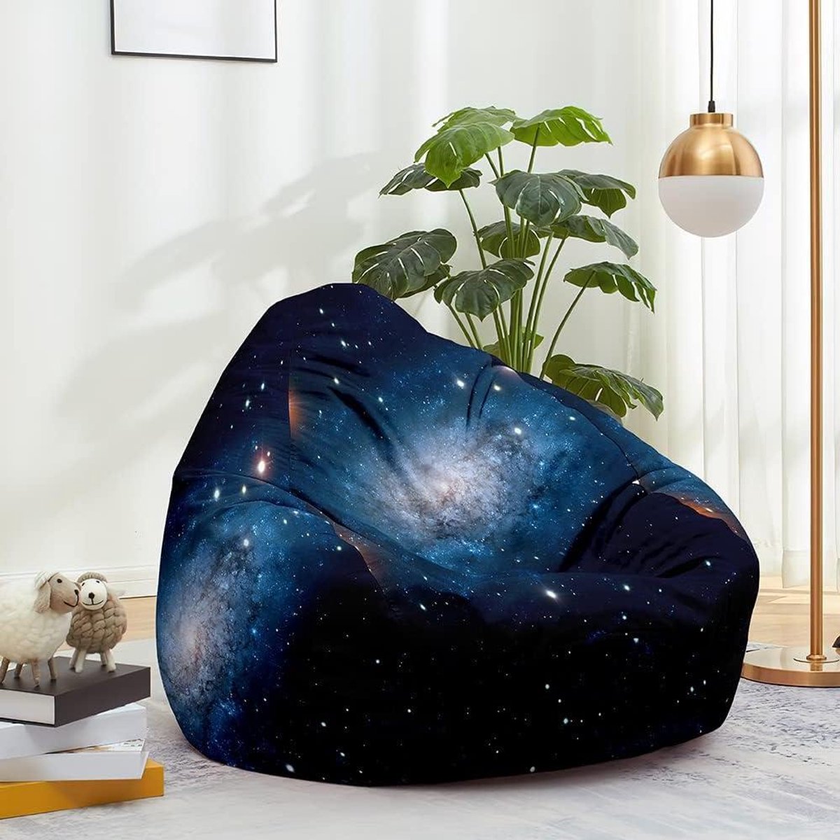 Zitzakhoes - Knuffelopberger Stoel - Speelgoed Opbergen - Wasbare Kwaliteit - 90x110cm - Universum