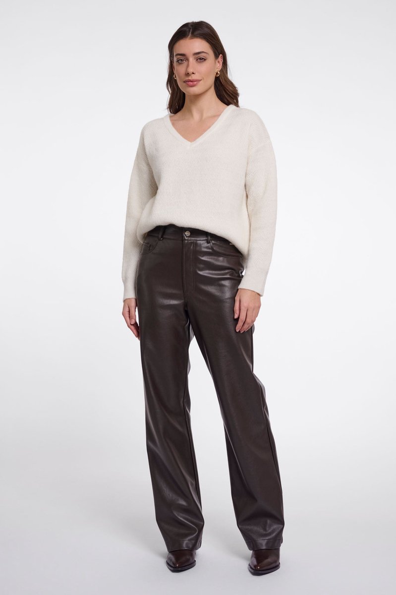 Rino & Pelle Broeken - Corian straight leg trousers petite - Effen