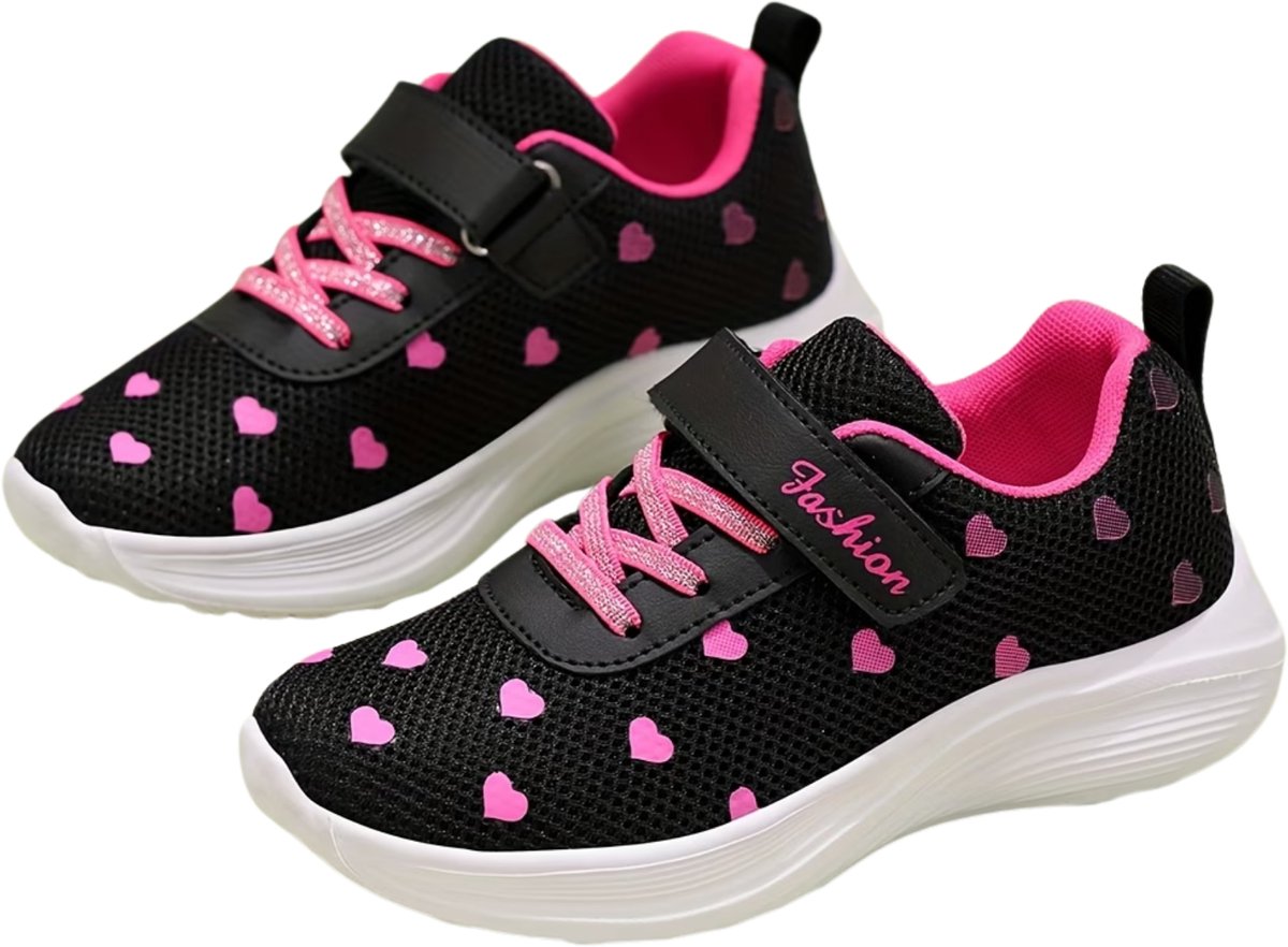 Currero Schoenen Meisjes Sneakers Comfortabel Wandelschoenen Casual Kinder Schoenen 27 Zwart