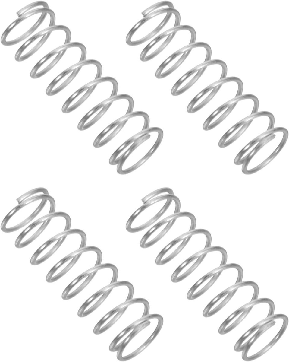 Compressieveer Snelkookpan - Precisieveer Onderhoudsveer - Apparaat Reparatie - Roestvrijstaal Hittebestendig - 2.4 cm - Zilver