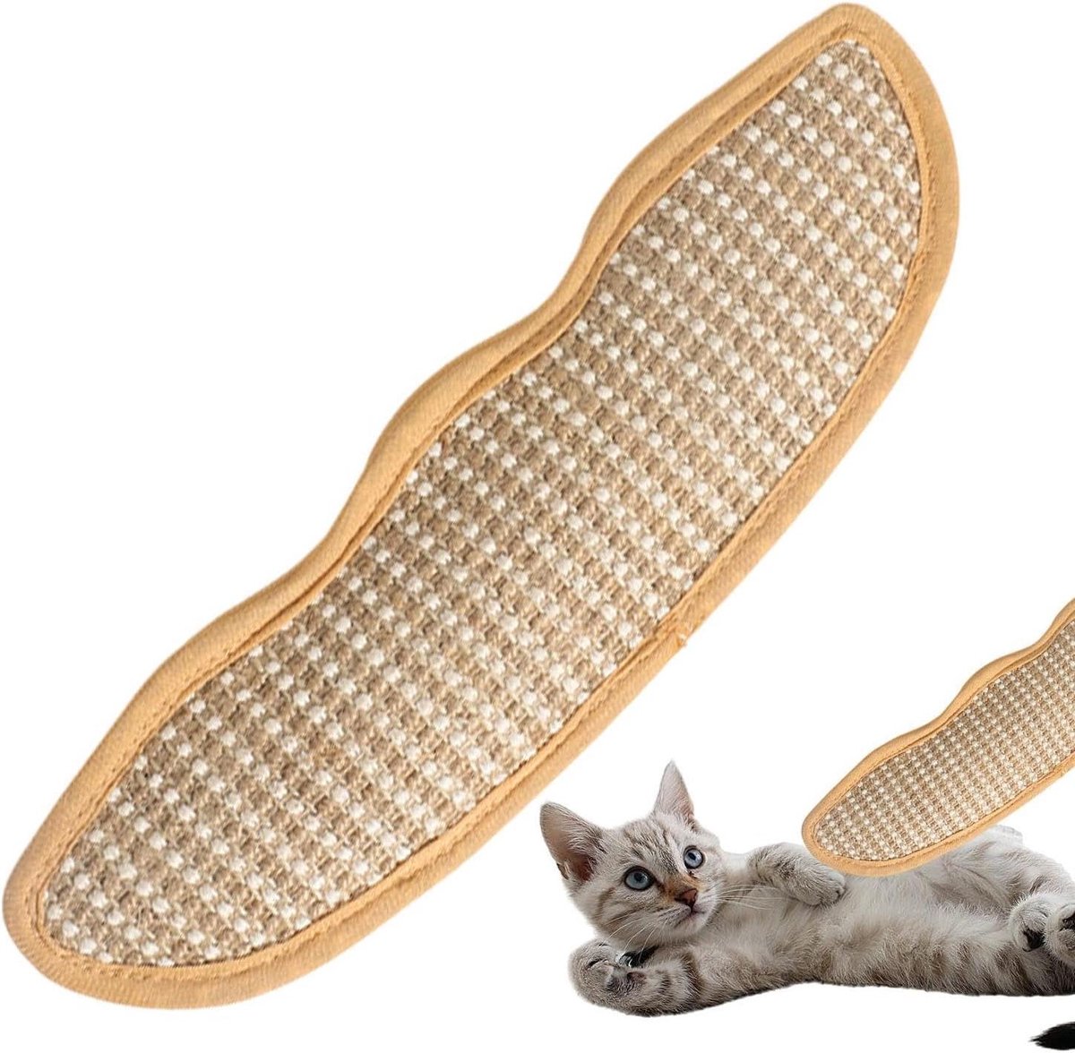 Kattenkruid Kattenspeeltje - Sisal Krassen Kauwkussen - Krabben en Spelen - Helpt bij Krabinstinct