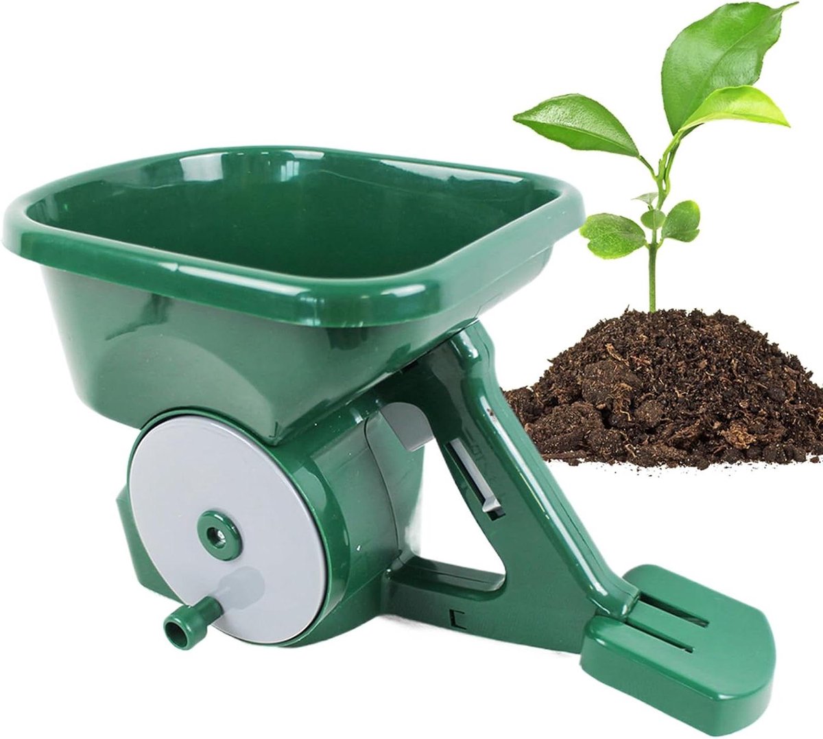 Handstrooier - Meststrooier Tuin - Gazon Onderhoud - Ergonomisch Handvat - 3 Liter - Groen