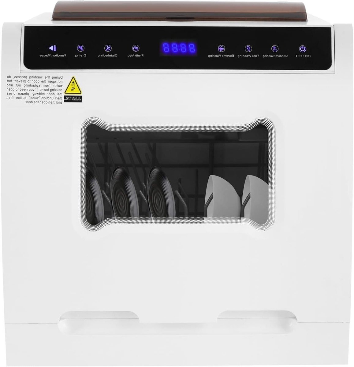 Compacte Vaatwasser Mini Vaatwasser Tafelmodel Keuken Schoonmaken 360 Graden Sproeiarmen 46 x 41 x 46 cm