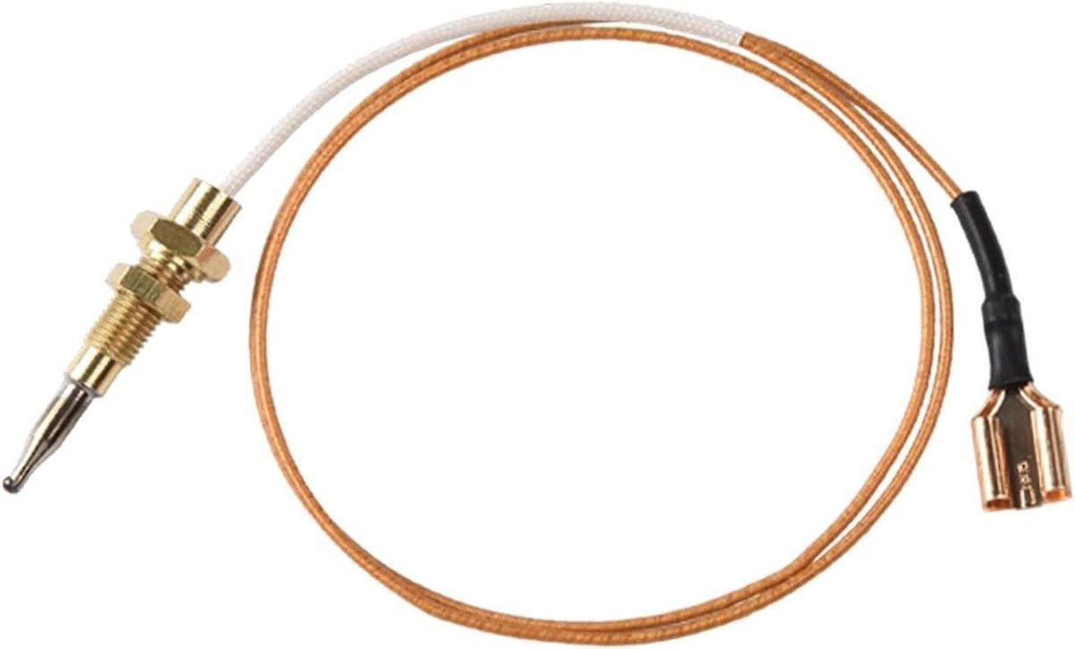 Gashaard Thermokoppel - Vervangingskit Pilot - Veiligheid Gashaard - Spiraal Ontwerp - 600 mm - Goud