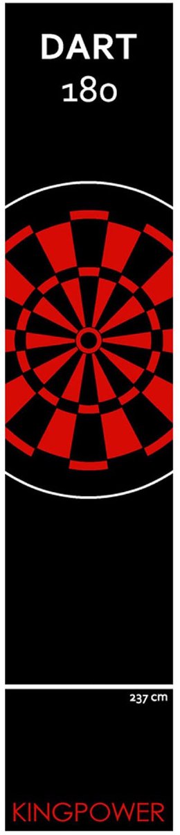 Dailygoods - Dart Darts Tapijt Mat voor Vloerbescherming en Afstand - Design 22