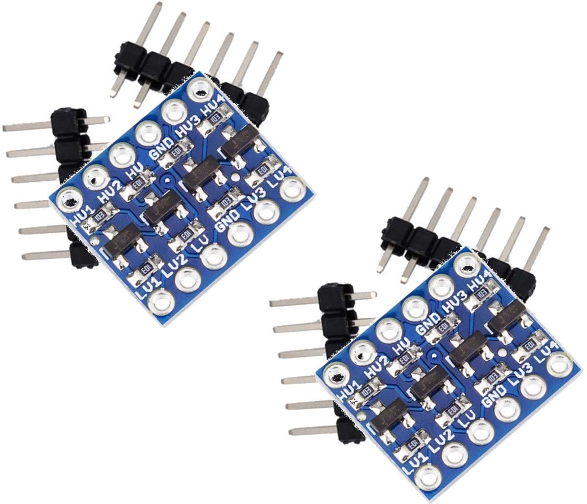 Dailygoods- Logische Niveau Converter Bi-Directioneel - 4 Kanaals Module - 5V naar 3,3V - Compatibel met 2,8V/1,8V - Veilig Signaal Omzetten - Compact Ontwerp